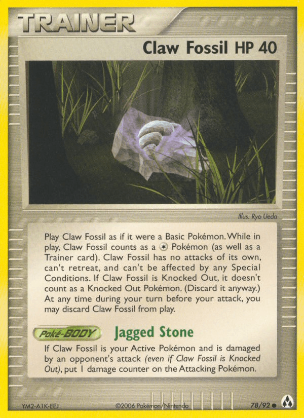 Carta Claw Fossil 78/92 do set Legend Maker — Pokémon TCG | Bynx