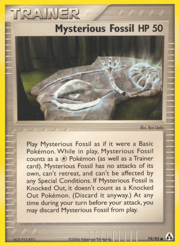 Carta Mysterious Fossil 79/92 do set Legend Maker — Pokémon TCG | Bynx
