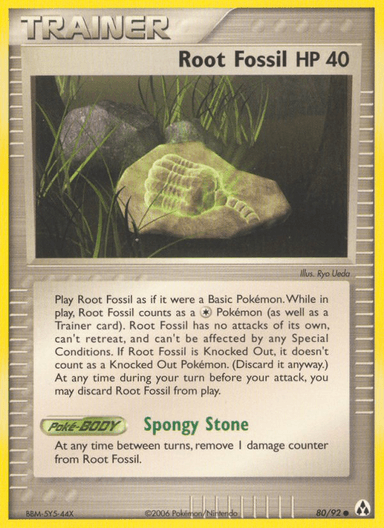 Carta Root Fossil 80/92 do set Legend Maker — Pokémon TCG | Bynx