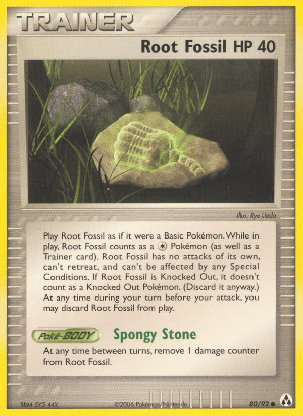 Carta Root Fossil 80/92 do set Legend Maker — Pokémon TCG | Bynx