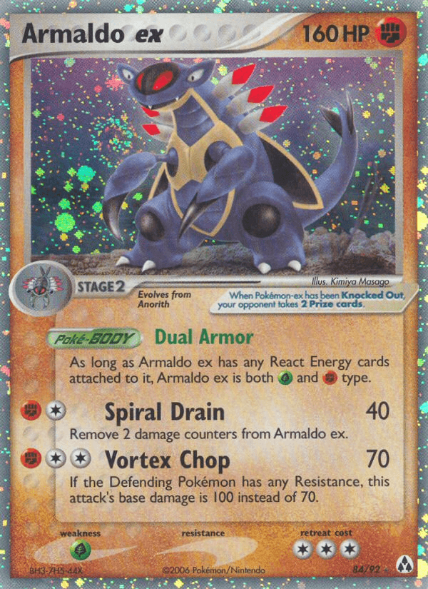 Carta Armaldo ex 84/92 do set Legend Maker — Pokémon TCG | Bynx