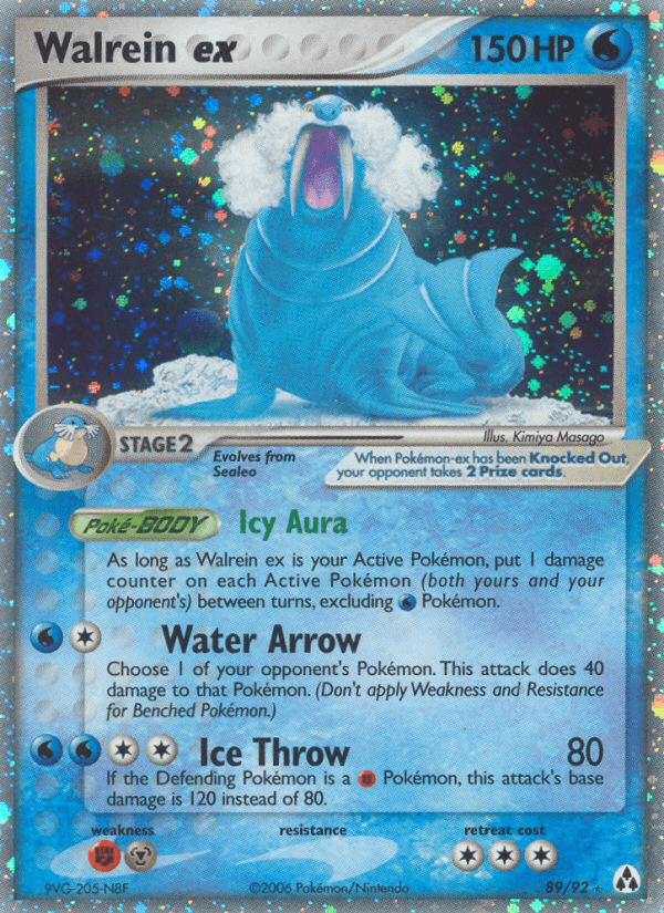 Carta Walrein ex 89/92 do set Legend Maker — Pokémon TCG | Bynx
