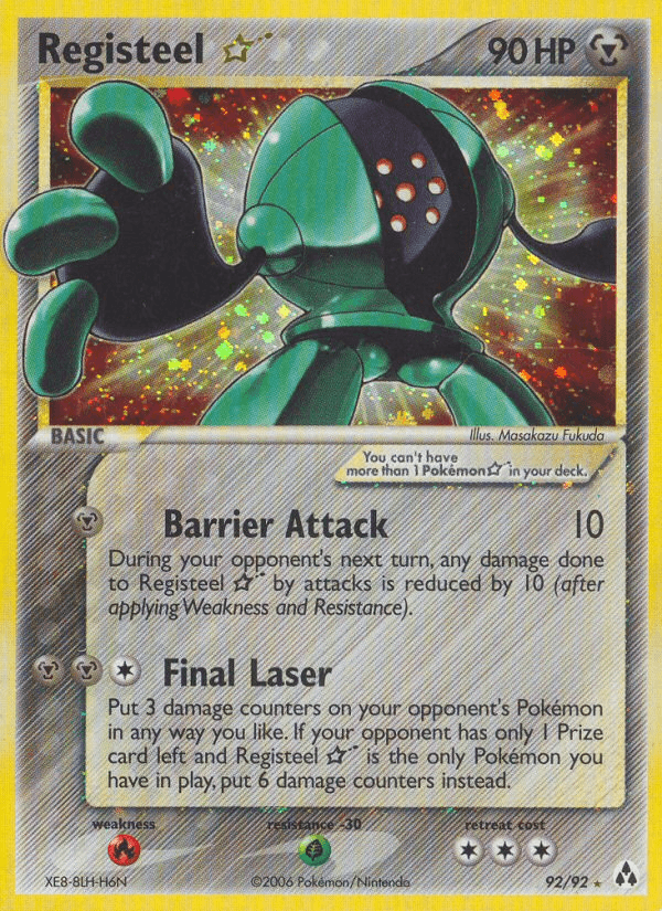 Carta Registeel ★ 92/92 do set Legend Maker — Pokémon TCG | Bynx