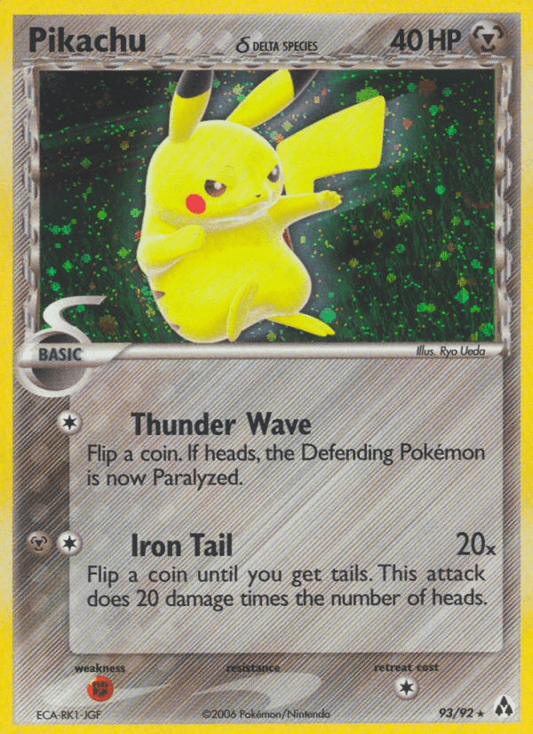 Carta Pikachu δ 93/92 do set Legend Maker — Pokémon TCG | Bynx