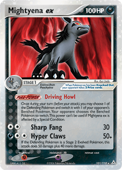 Mightyena ex 101/110 — Holon Phantoms