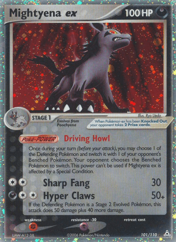 Carta Mightyena ex 101/110 do set Holon Phantoms — Pokémon TCG | Bynx