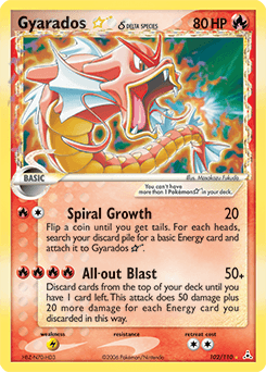 Gyarados ★ δ 102 — Holon Phantoms