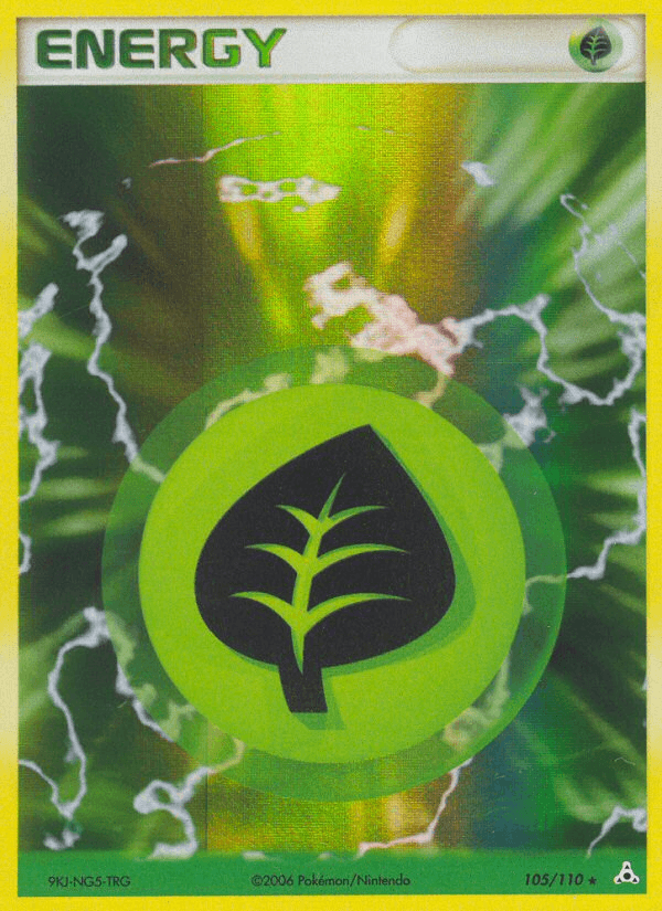 Carta Grass Energy 105/110 do set Holon Phantoms — Pokémon TCG | Bynx