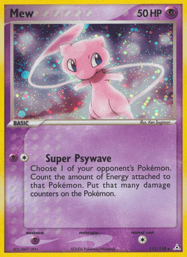 Carta Mew 111/110 do set Holon Phantoms — Pokémon TCG | Bynx
