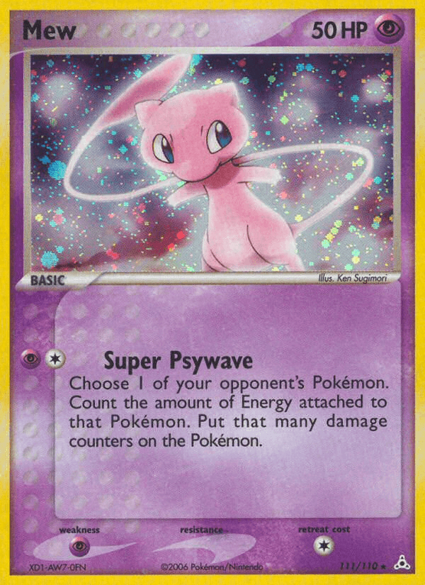 Carta Mew 111/110 do set Holon Phantoms — Pokémon TCG | Bynx