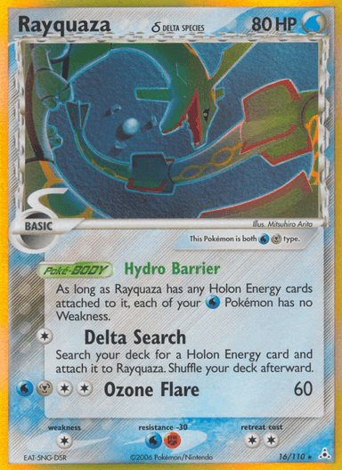 Carta Rayquaza δ 16/110 do set Holon Phantoms — Pokémon TCG | Bynx