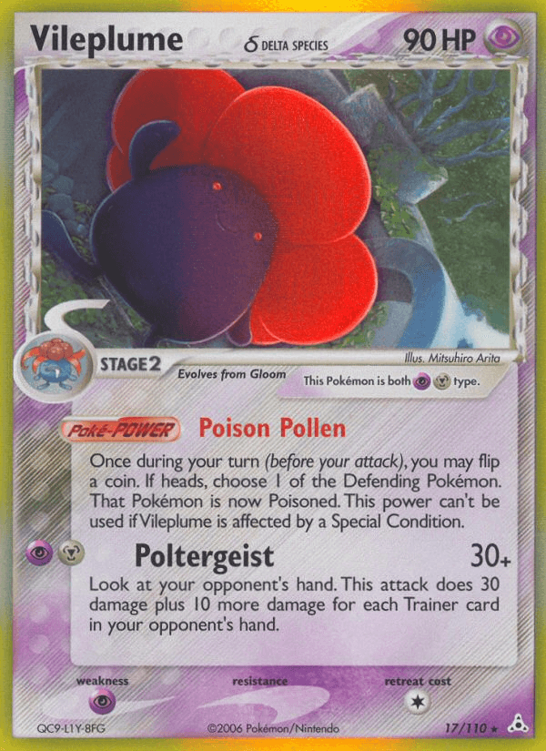 Carta Vileplume δ 17/110 do set Holon Phantoms — Pokémon TCG | Bynx