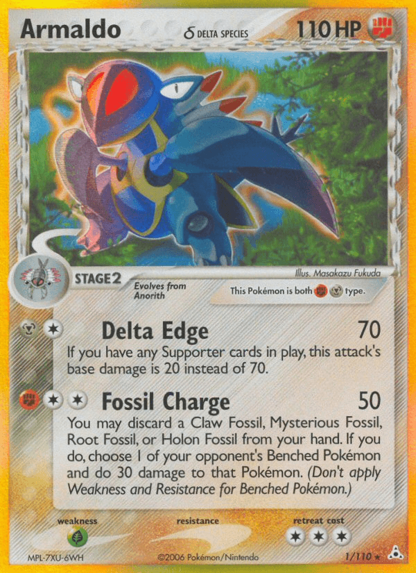 Carta Armaldo δ 1/110 do set Holon Phantoms — Pokémon TCG | Bynx