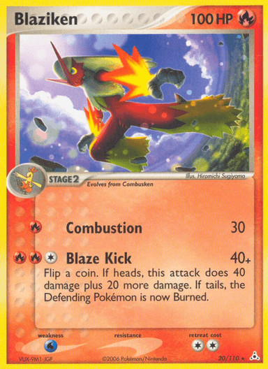 Carta Blaziken 20/110 do set Holon Phantoms — Pokémon TCG | Bynx