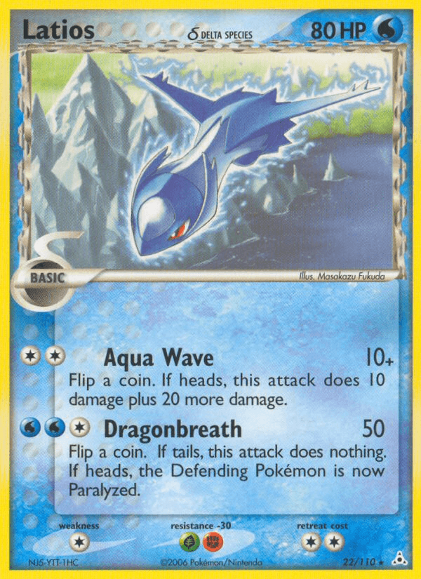 Carta Latios δ 22/110 do set Holon Phantoms — Pokémon TCG | Bynx