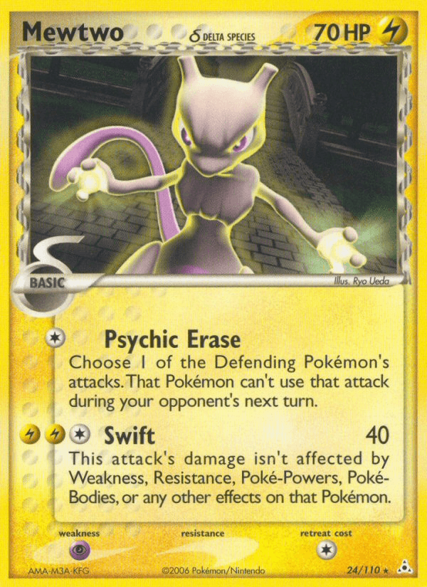 Carta Mewtwo δ 24/110 do set Holon Phantoms — Pokémon TCG | Bynx