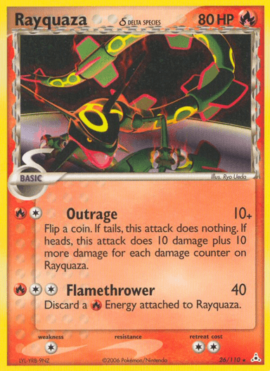 Carta Rayquaza δ 26/110 do set Holon Phantoms — Pokémon TCG | Bynx