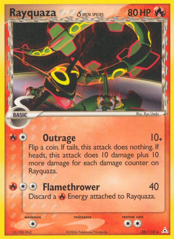 Carta Rayquaza δ 26/110 do set Holon Phantoms — Pokémon TCG | Bynx