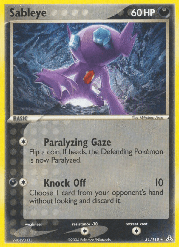 Carta Sableye 31/110 do set Holon Phantoms — Pokémon TCG | Bynx
