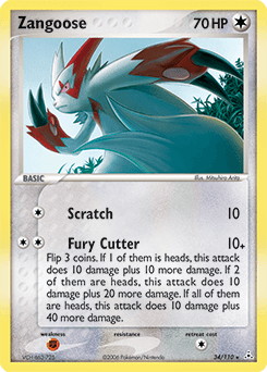 Zangoose 34/110 — Holon Phantoms