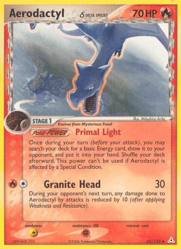 Carta Aerodactyl δ 35/110 do set Holon Phantoms — Pokémon TCG | Bynx