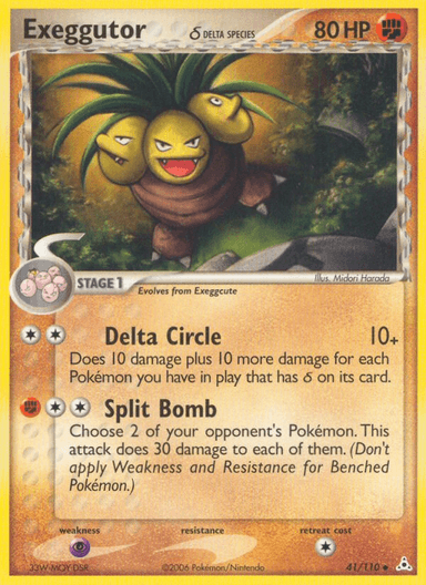Carta Exeggutor δ 41/110 do set Holon Phantoms — Pokémon TCG | Bynx