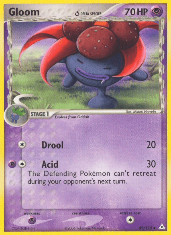 Carta Gloom δ 42/110 do set Holon Phantoms — Pokémon TCG | Bynx