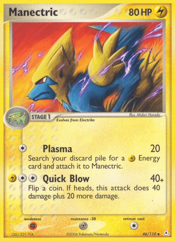 Carta Manectric 46/110 do set Holon Phantoms — Pokémon TCG | Bynx