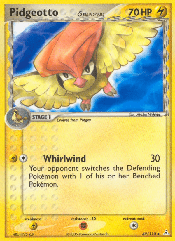 Carta Pidgeotto δ 49/110 do set Holon Phantoms — Pokémon TCG | Bynx