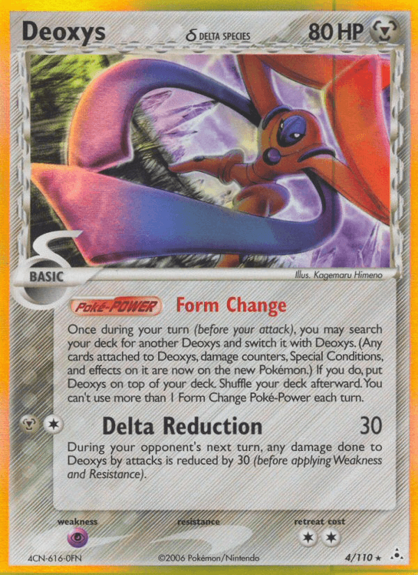 Carta Deoxys δ 4/110 do set Holon Phantoms — Pokémon TCG | Bynx