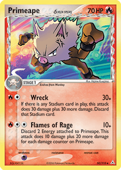 Primeape δ 50/110 — Holon Phantoms