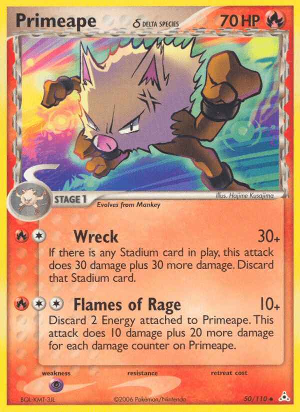 Carta Primeape δ 50/110 do set Holon Phantoms — Pokémon TCG | Bynx