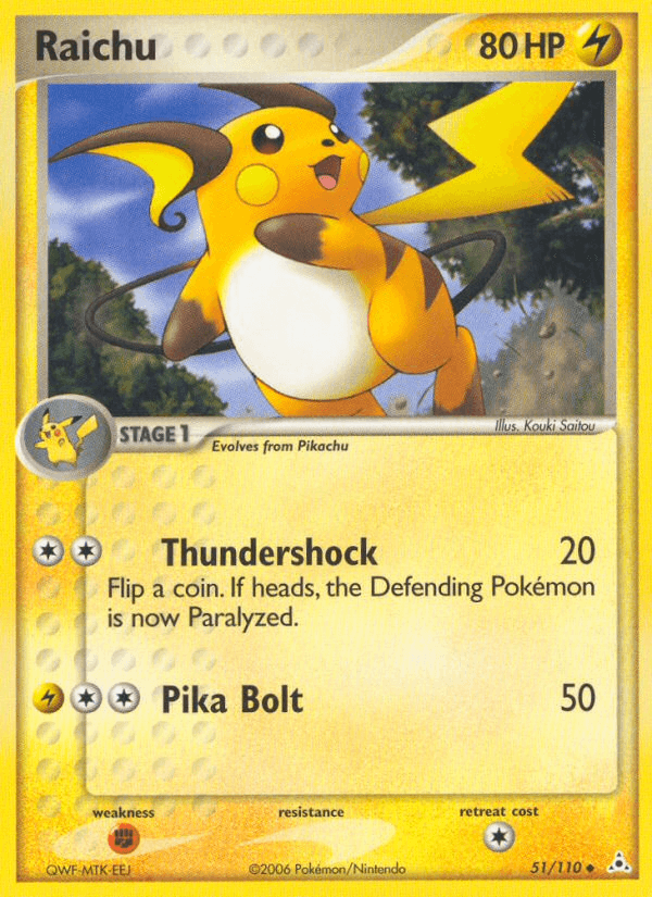 Carta Raichu 51/110 do set Holon Phantoms — Pokémon TCG | Bynx