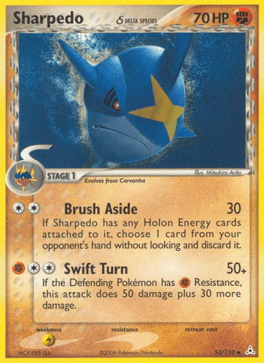 Carta Sharpedo δ 53/110 do set Holon Phantoms — Pokémon TCG | Bynx