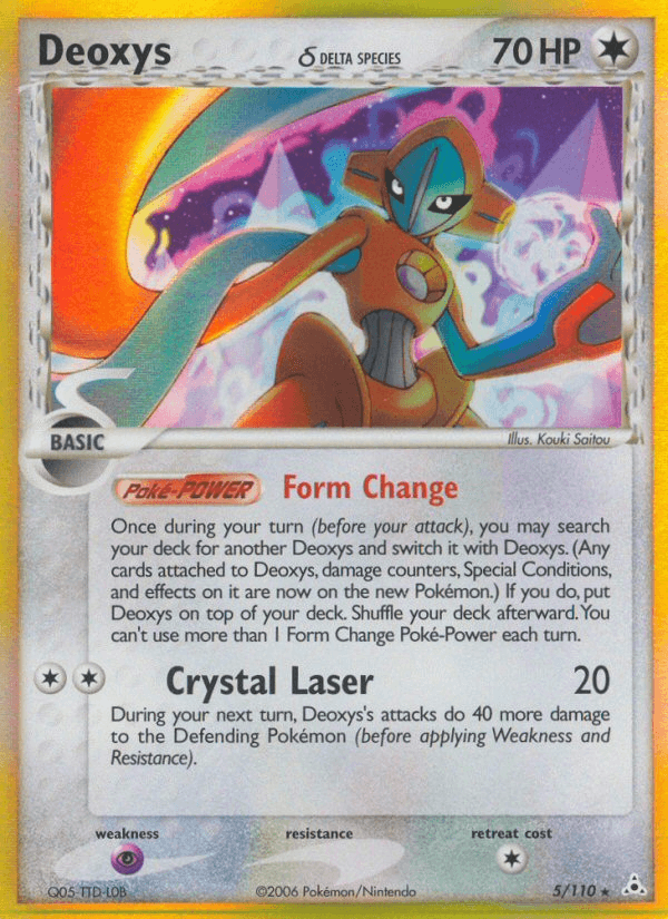 Carta Deoxys δ 5/110 do set Holon Phantoms — Pokémon TCG | Bynx