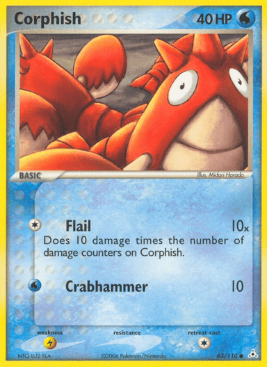 Carta Corphish 63/110 do set Holon Phantoms — Pokémon TCG | Bynx