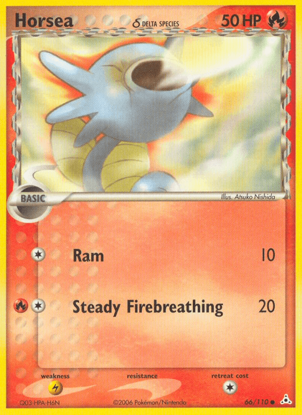 Carta Horsea δ 66/110 do set Holon Phantoms — Pokémon TCG | Bynx