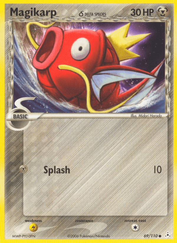 Carta Magikarp δ 69/110 do set Holon Phantoms — Pokémon TCG | Bynx