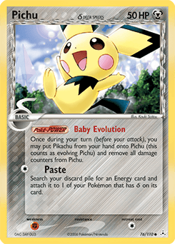 Pichu δ 76/110 — Holon Phantoms