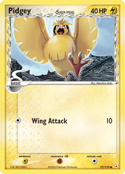 Pidgey δ 77/110 — Holon Phantoms