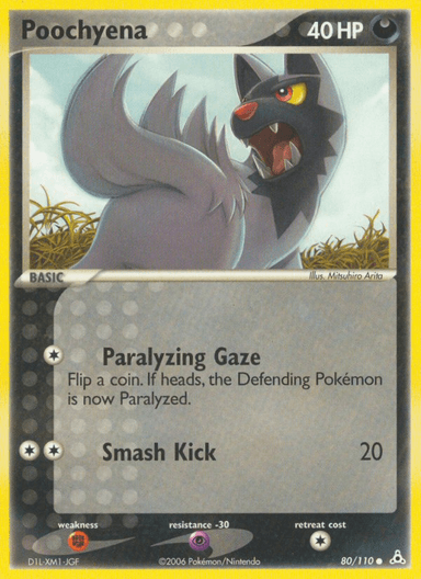 Carta Poochyena 80/110 do set Holon Phantoms — Pokémon TCG | Bynx