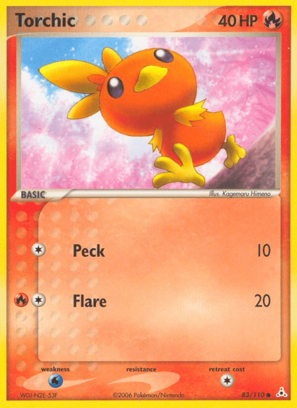 Carta Torchic 83/110 do set Holon Phantoms — Pokémon TCG | Bynx