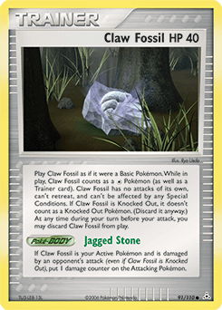 Claw Fossil 91/110 — Holon Phantoms