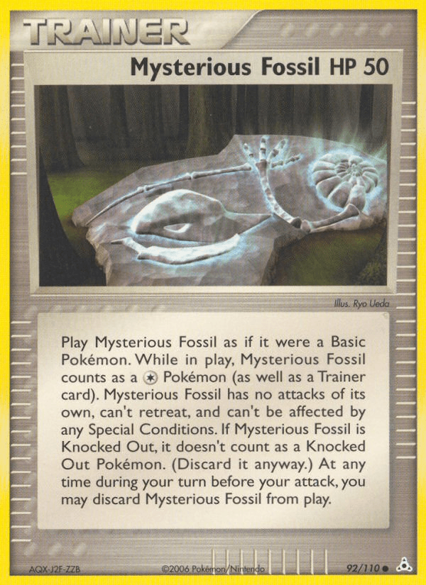 Carta Mysterious Fossil 92/110 do set Holon Phantoms — Pokémon TCG | Bynx