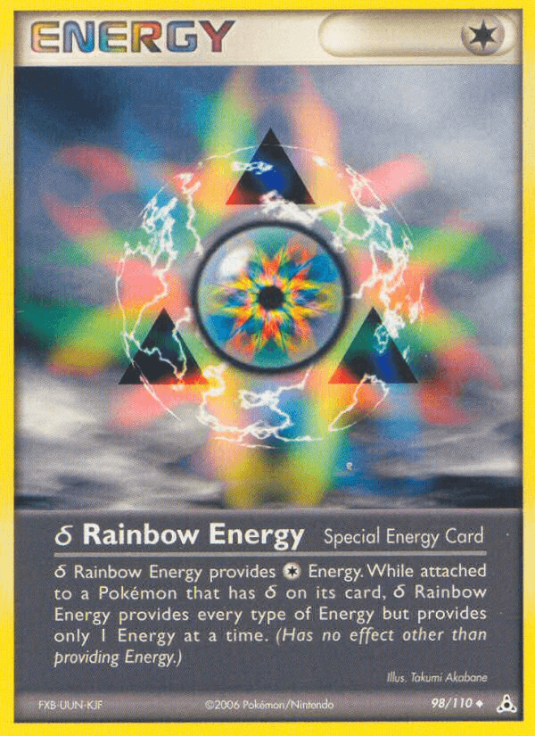 Carta δ Rainbow Energy 98/110 do set Holon Phantoms — Pokémon TCG | Bynx