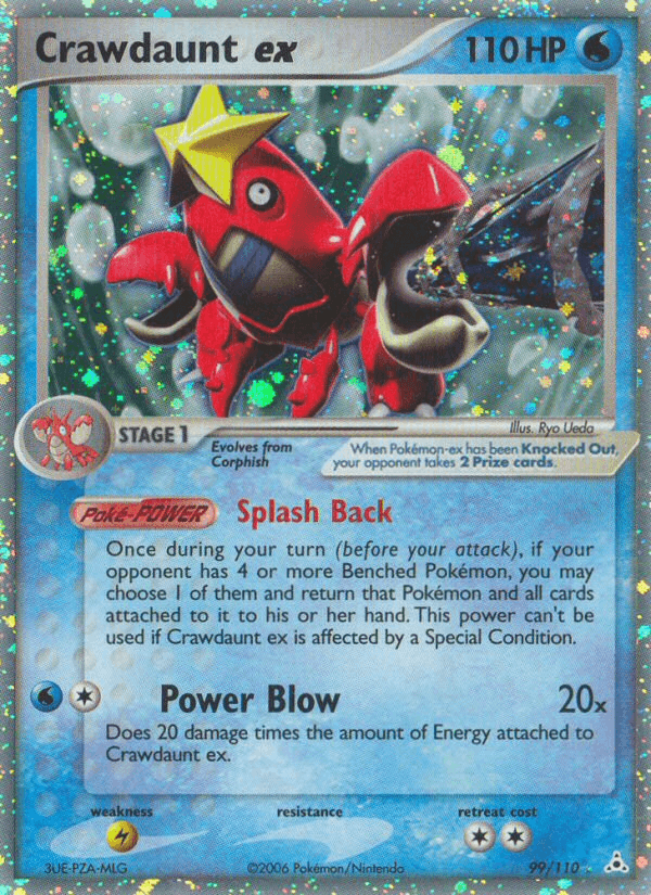 Carta Crawdaunt ex 99/110 do set Holon Phantoms — Pokémon TCG | Bynx