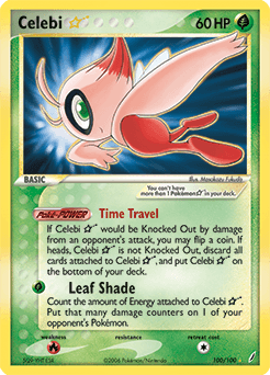 Carta Celebi ★ 100 do set Crystal Guardians — Pokémon TCG | Bynx