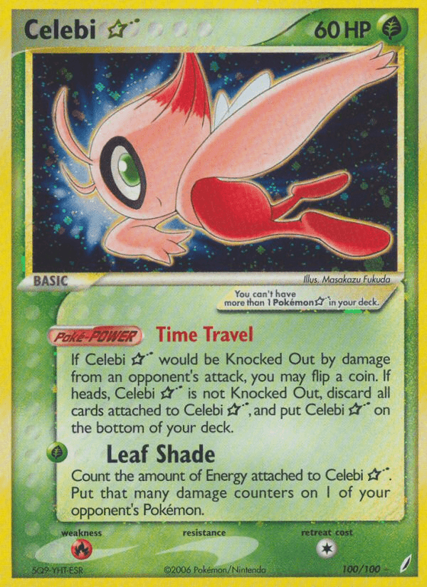 Carta Celebi ★ 100/100 do set Crystal Guardians — Pokémon TCG | Bynx