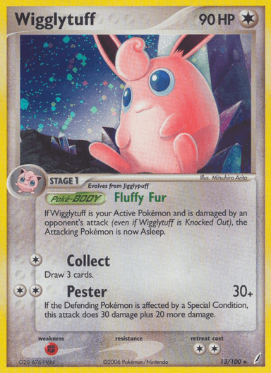 Carta Wigglytuff 13/100 do set Crystal Guardians — Pokémon TCG | Bynx