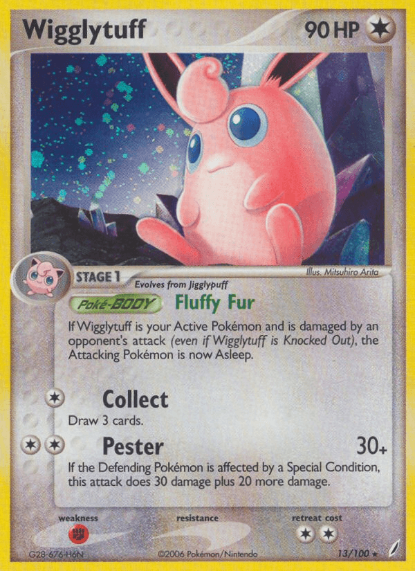 Carta Wigglytuff 13/100 do set Crystal Guardians — Pokémon TCG | Bynx